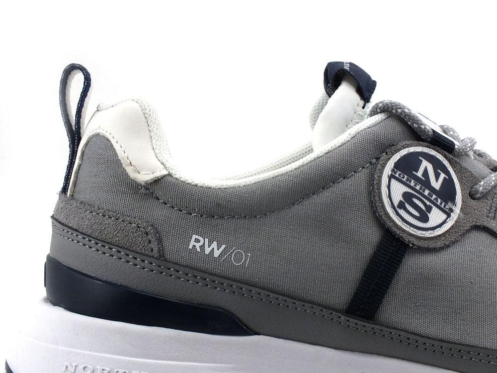 NORTH SAILS Sneaker Running Suede Grigio Gray KEEL-RW-01 - Sandrini Calzature e Abbigliamento