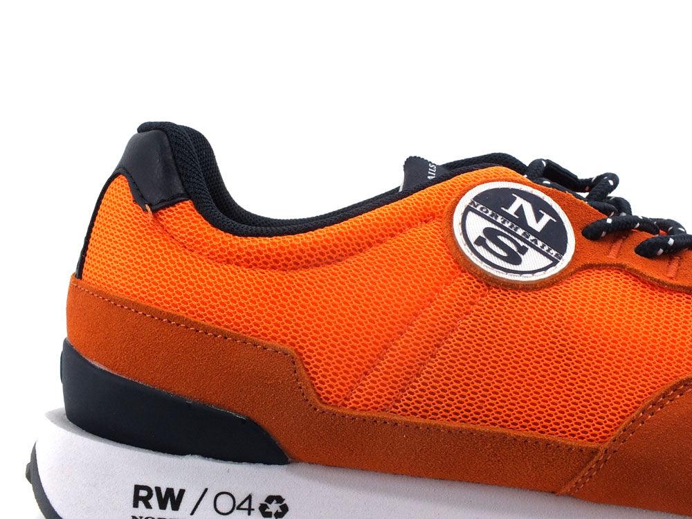 NORTH SAILS Sneaker Running Suede Orange Arancione HITCH-RW-04 - Sandrini Calzature e Abbigliamento