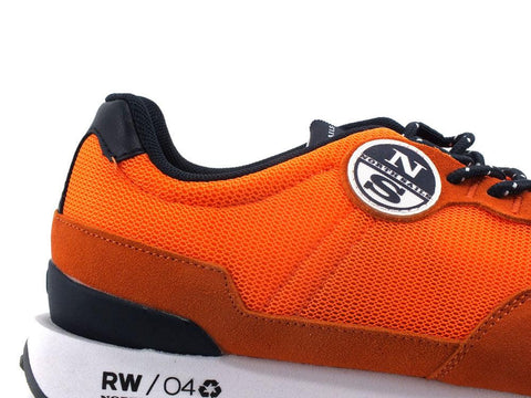 NORTH SAILS Sneaker Running Suede Orange Arancione HITCH-RW-04 - Sandrini Calzature e Abbigliamento
