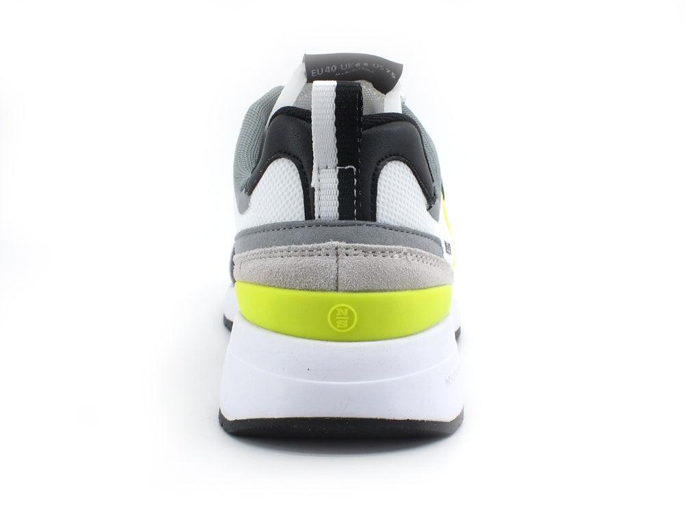 NORTH SAILS Sneaker Running Tricolor Uomo White Gray Yellow Fluo RW-01WAVE015 - Sandrini Calzature e Abbigliamento