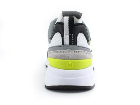 NORTH SAILS Sneaker Running Tricolor Uomo White Gray Yellow Fluo RW-01WAVE015 - Sandrini Calzature e Abbigliamento