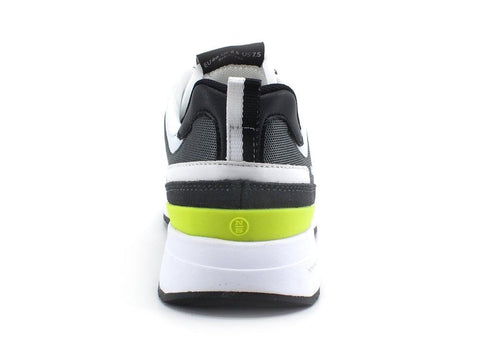 NORTH SAILS Sneaker Running Uomo Tricolor Gray White Yellow Fluo RW-01WAVE021 - Sandrini Calzature e Abbigliamento