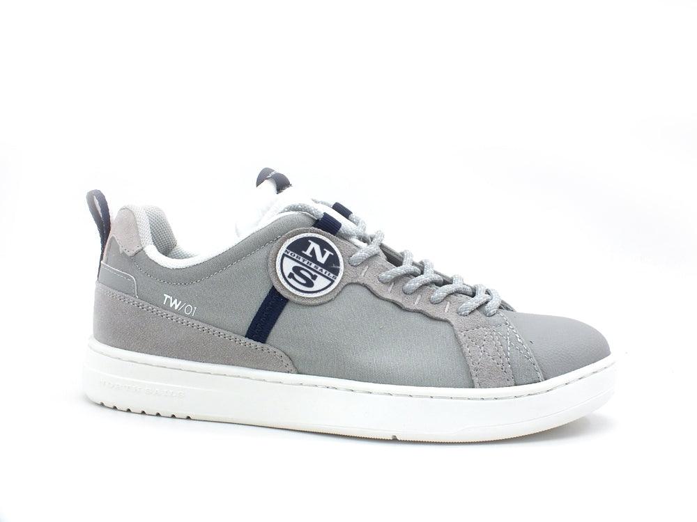 NORTH SAILS Sneaker Uomo Pelle Light Grey TW-01BASE006 - Sandrini Calzature e Abbigliamento