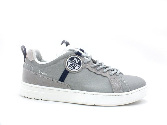NORTH SAILS Sneaker Uomo Pelle Light Grey TW-01BASE006 - Sandrini Calzature e Abbigliamento