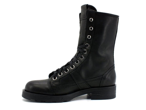 O.X.S Frank 1902 Anfibio Pelle Donna Black OXS101165 - Sandrini Calzature e Abbigliamento