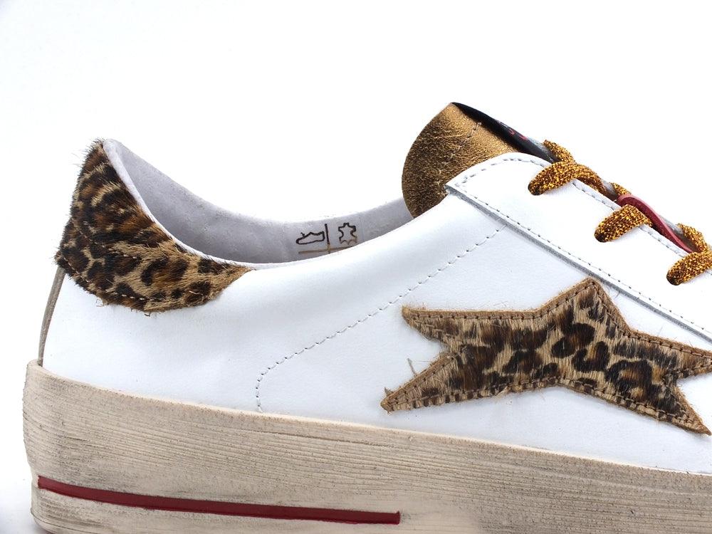 OKINAWA Low Plus Limited Sneaker Cavallino Bianco Leopard 1927 - Sandrini Calzature e Abbigliamento