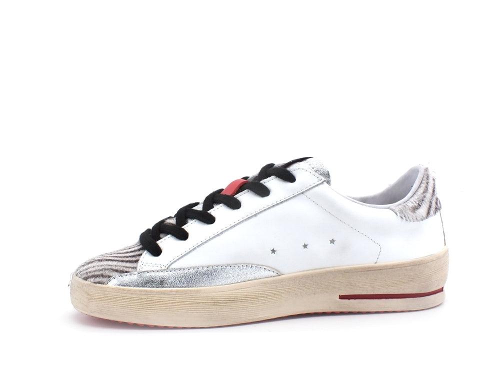 OKINAWA Low Plus Limited Sneaker Cavallino Bianco Zebra 1930 - Sandrini Calzature e Abbigliamento