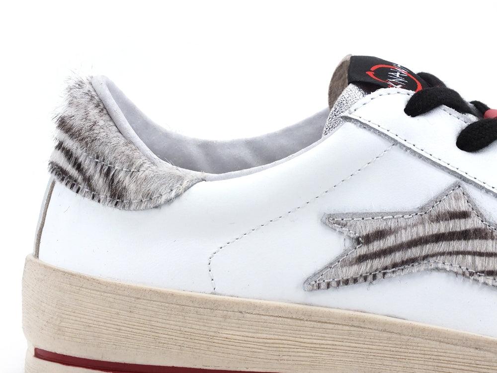 OKINAWA Low Plus Limited Sneaker Cavallino Bianco Zebra 1930 - Sandrini Calzature e Abbigliamento