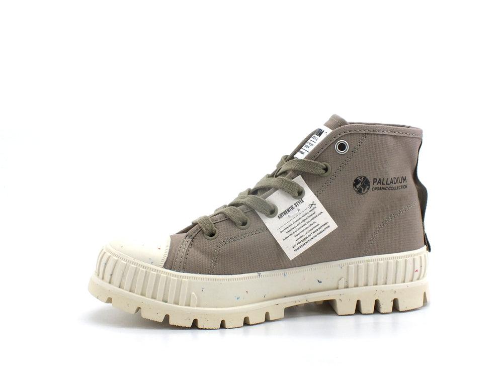 PALLADIUM Pallashock Mid Anfibio Tessuto Grigio Dune 77353-297-M - Sandrini Calzature e Abbigliamento