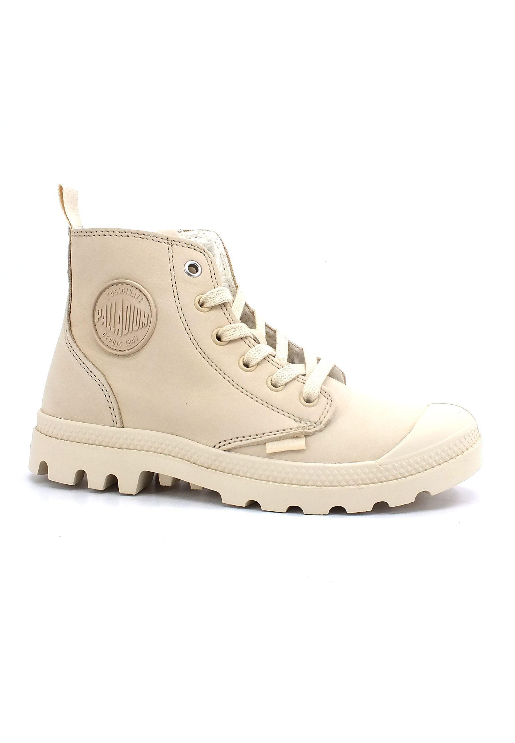 PALLADIUM Pampa Hi Zip Stivaletto Donna Beige Sahara 95982-217 - Sandrini Calzature e Abbigliamento