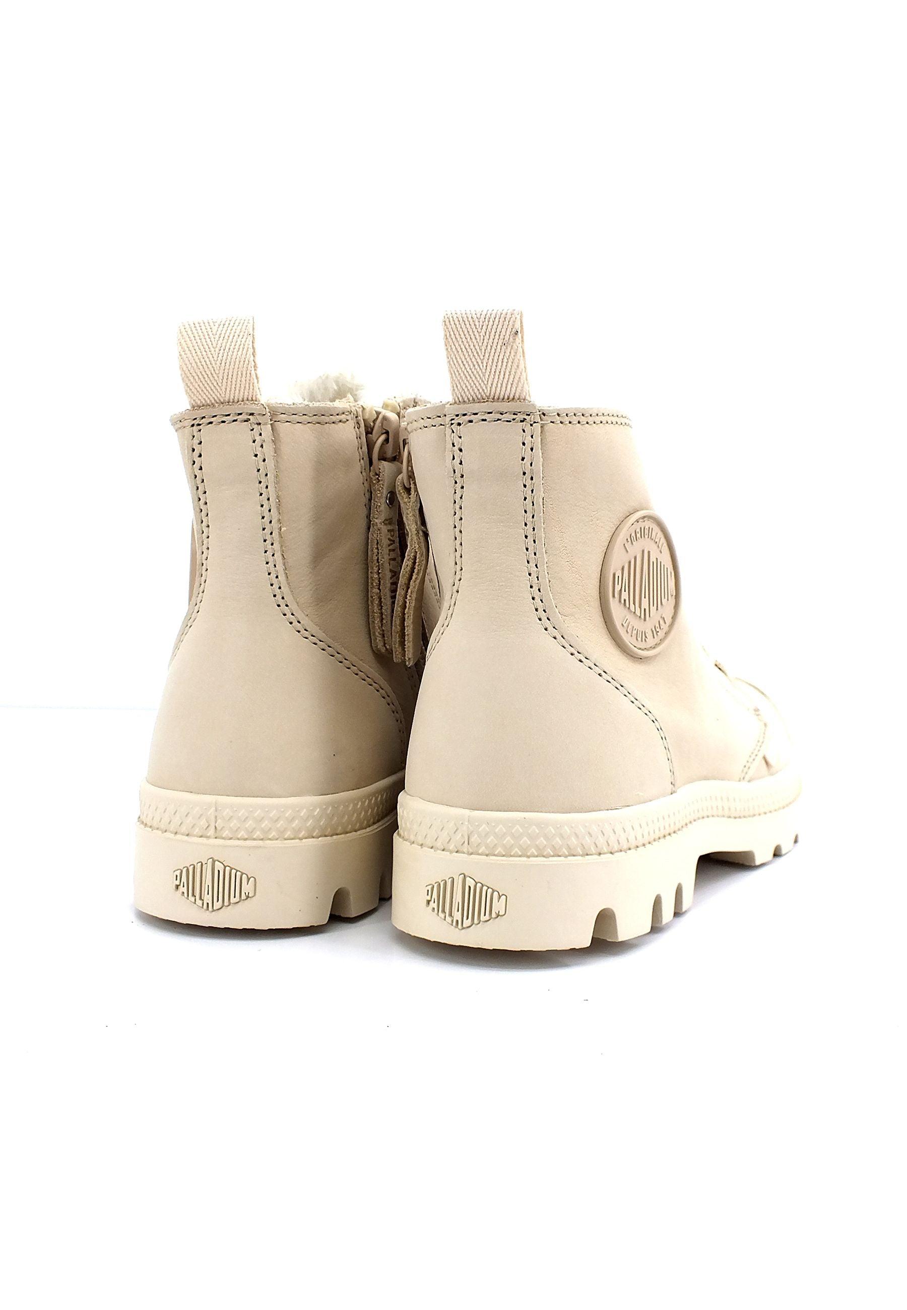 PALLADIUM Pampa Hi Zip Stivaletto Donna Beige Sahara 95982-217 - Sandrini Calzature e Abbigliamento