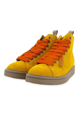 PAN CHIC Ankle Boot Sneaker Donna Giallo Citron Burnt Orange P01W1400200005 - Sandrini Calzature e Abbigliamento