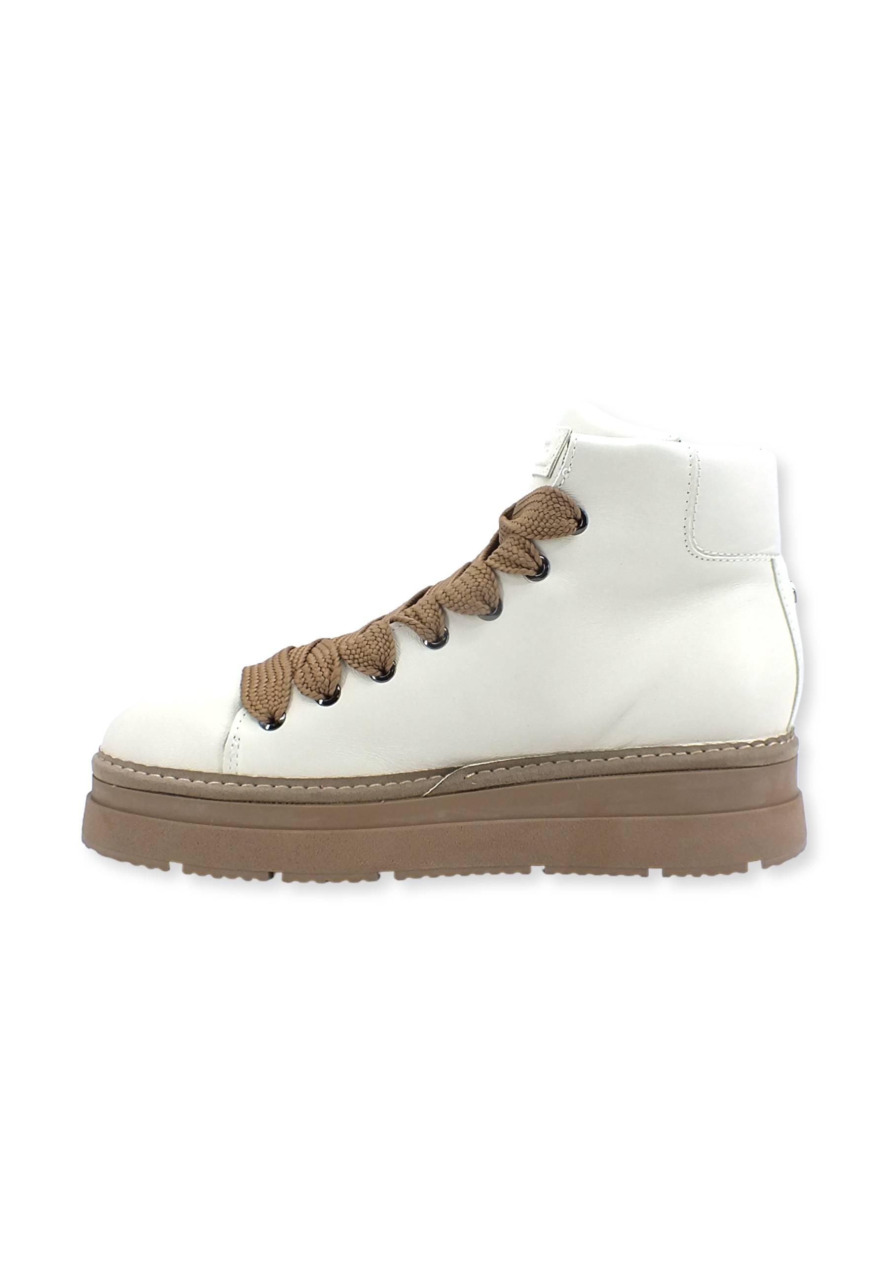 PAN CHIC Ankle Boot Sneaker Donna Hi White P89W2202300314 - Sandrini Calzature e Abbigliamento