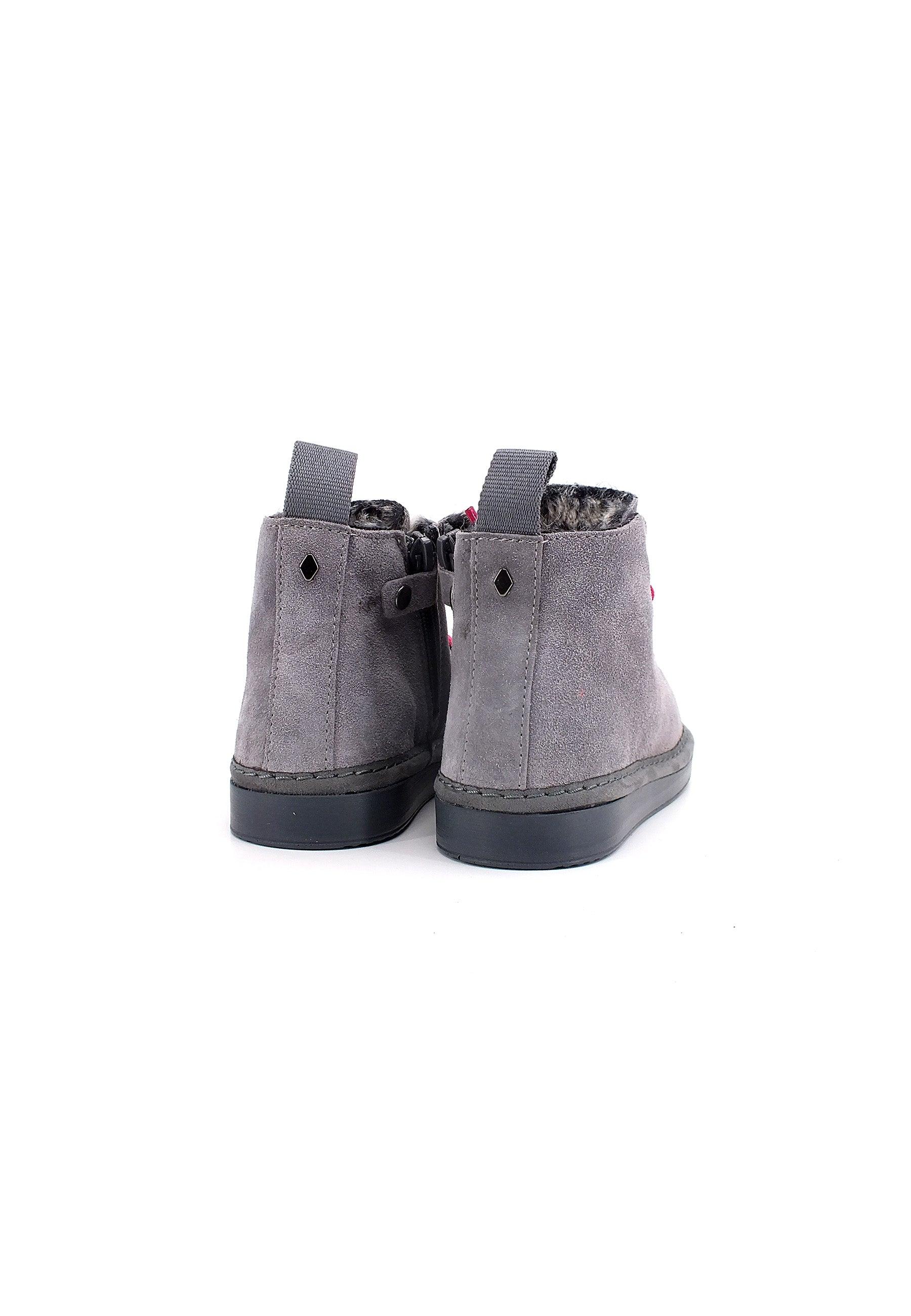 PAN CHIC Ankle Boot Sneaker Pelo Bimbo Grey Fuchsia P01B1400200006 - Sandrini Calzature e Abbigliamento