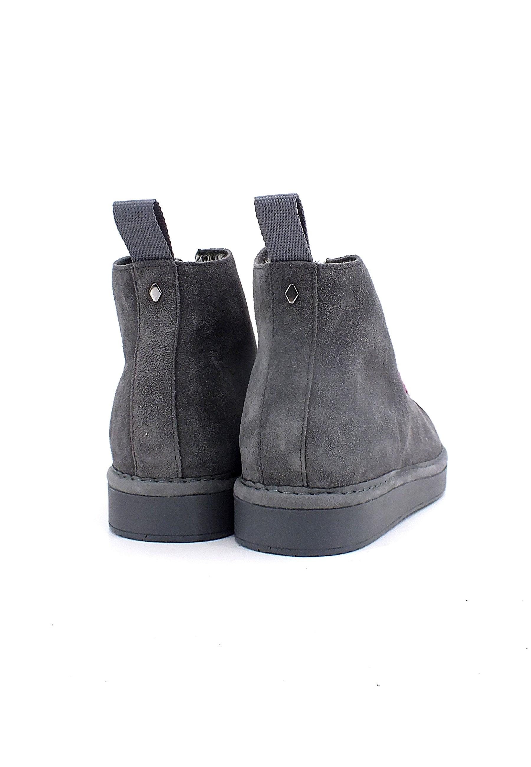 PAN CHIC Ankle Boot Sneaker Pelo Donna Anthracite Brown Rose P01W1400200006 - Sandrini Calzature e Abbigliamento