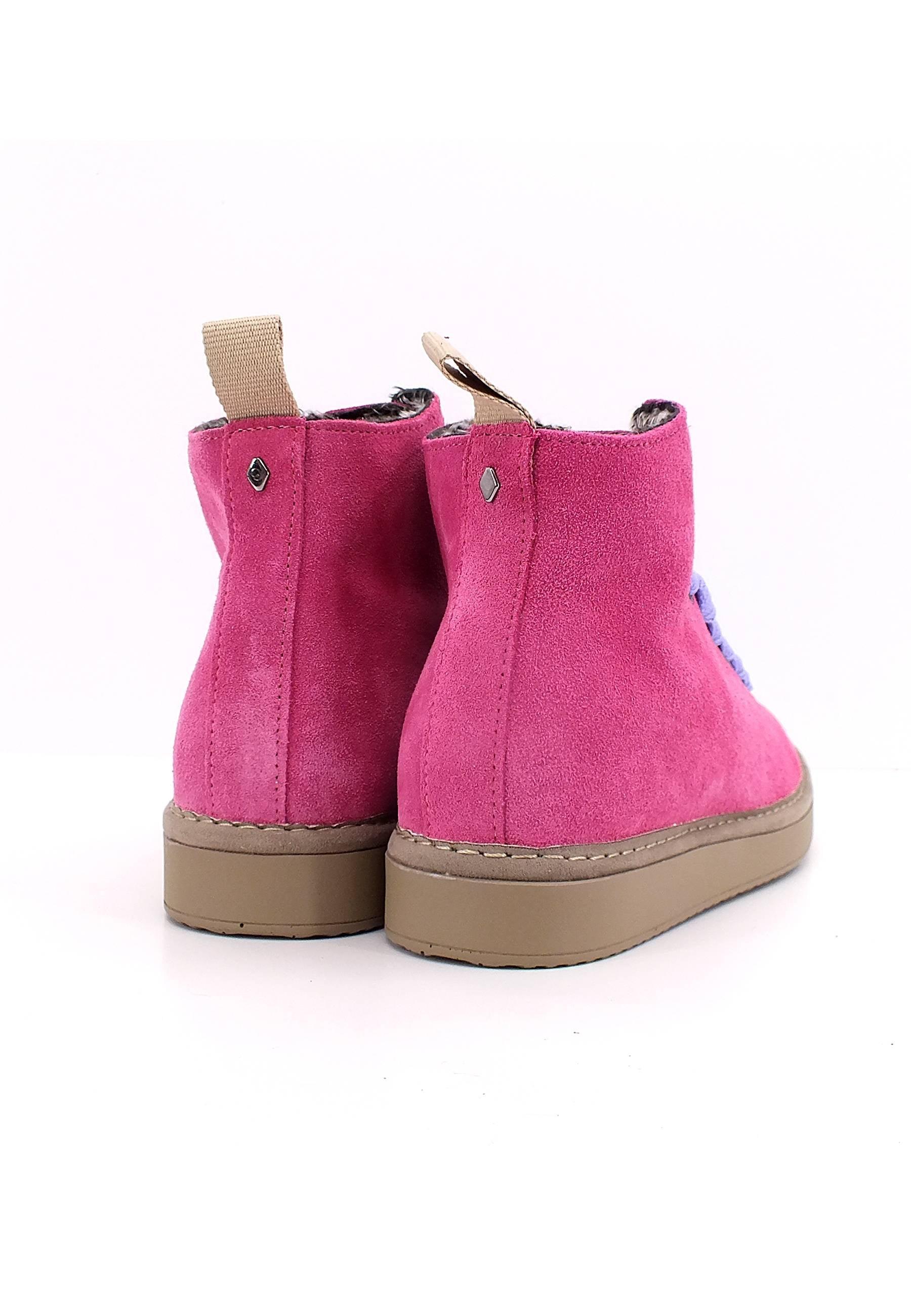 PAN CHIC Ankle Boot Sneaker Pelo Donna Dancing Pink Urban Violet P01W1400200006 - Sandrini Calzature e Abbigliamento