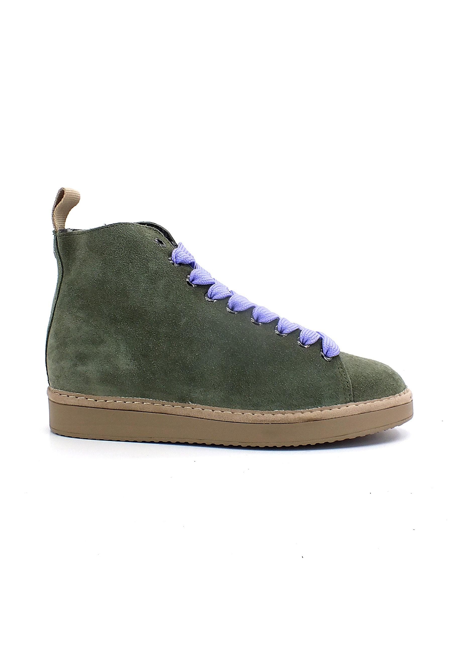 PAN CHIC Ankle Boot Sneaker Pelo Donna Green P01W1400200006 - Sandrini Calzature e Abbigliamento