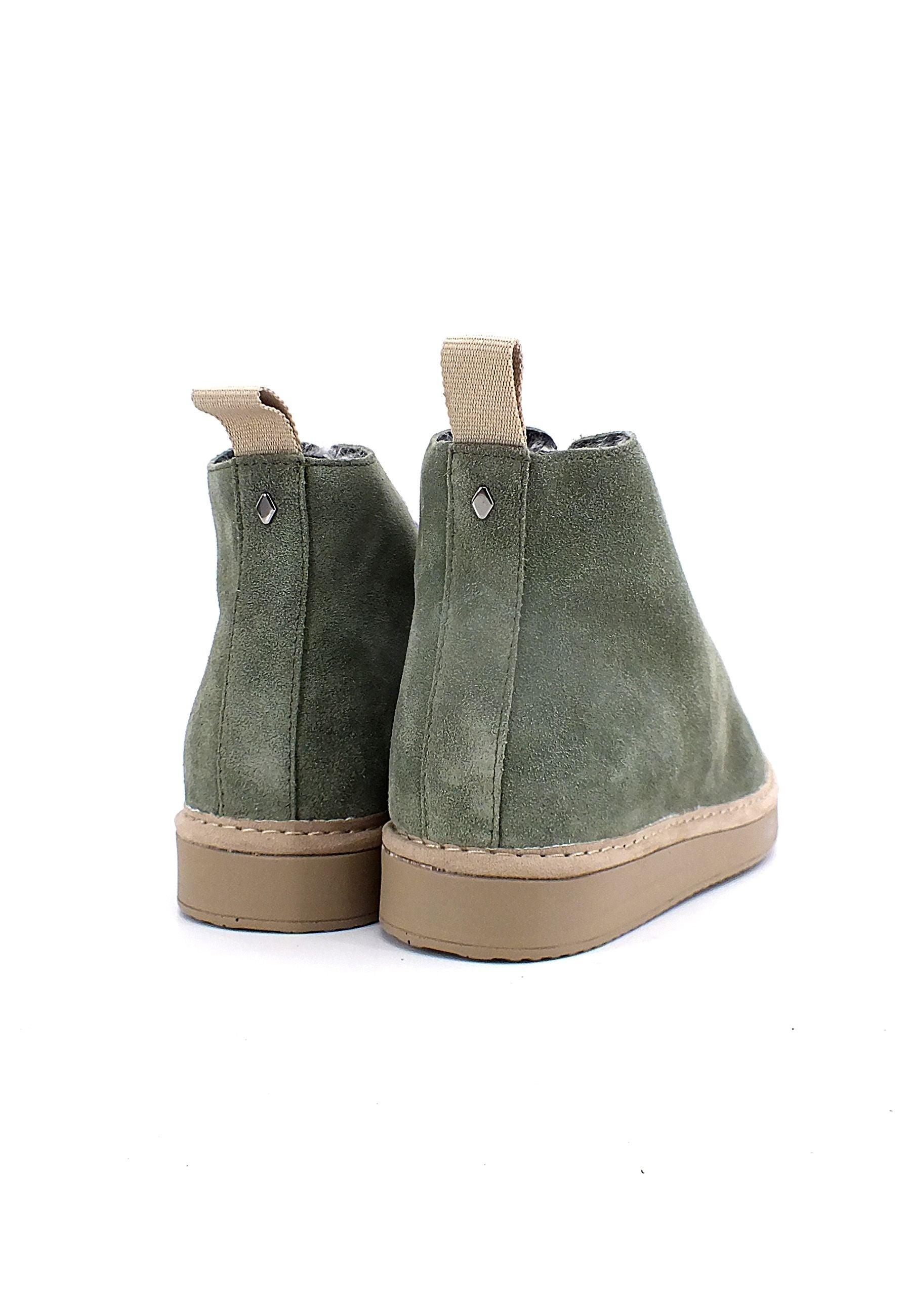 PAN CHIC Ankle Boot Sneaker Pelo Donna Green P01W1400200006 - Sandrini Calzature e Abbigliamento