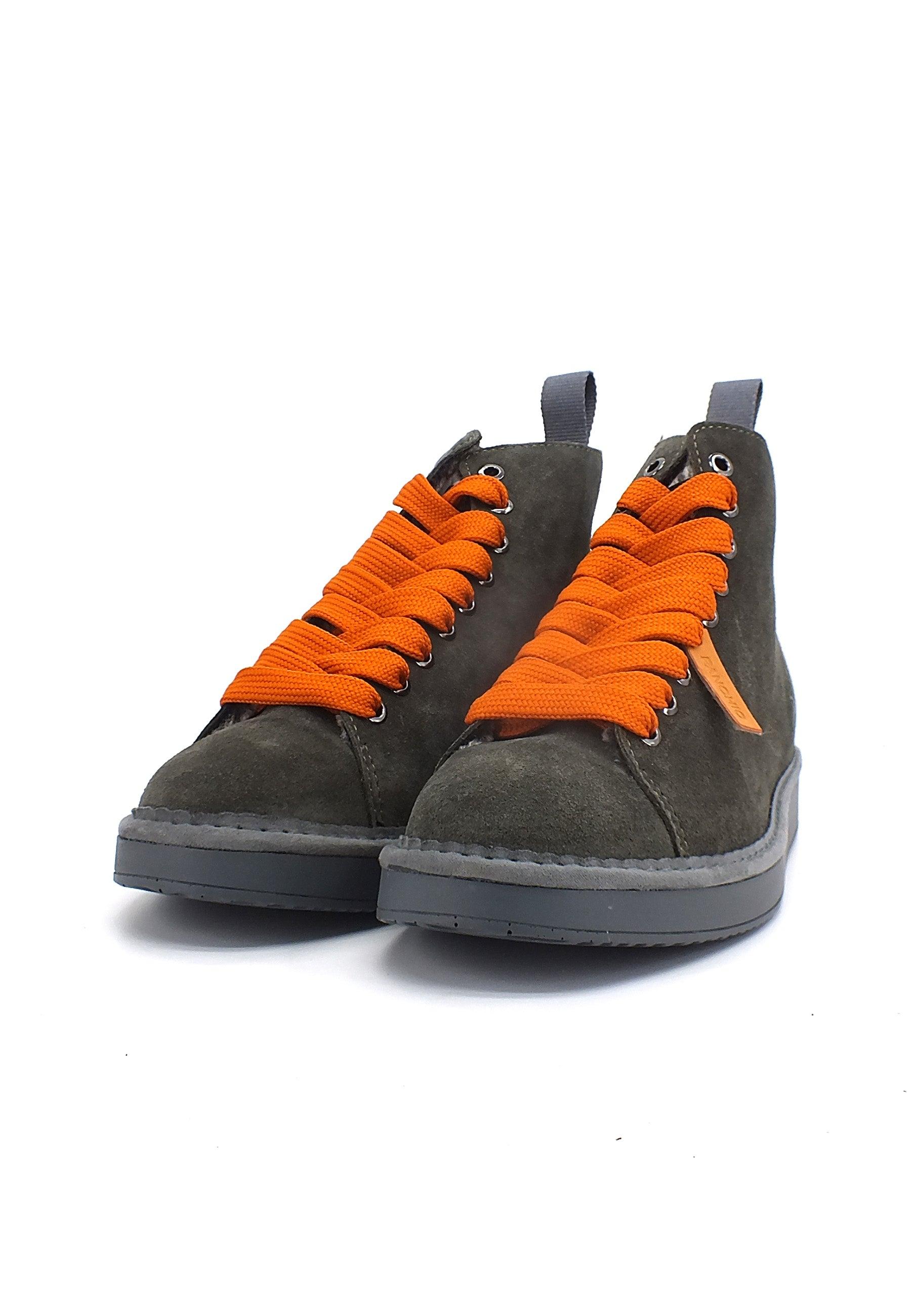 PAN CHIC Ankle Boot Sneaker Pelo Donna Khaki Burnt Orange P01W1400200006 - Sandrini Calzature e Abbigliamento