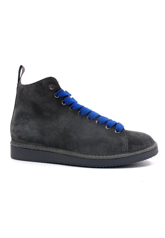 PAN CHIC Ankle Boot Sneaker Pelo Uomo Anthracite Electric Blue P01M1400200006 - Sandrini Calzature e Abbigliamento