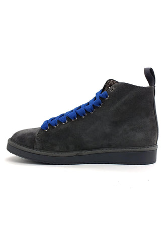 PAN CHIC Ankle Boot Sneaker Pelo Uomo Anthracite Electric Blue P01M1400200006 - Sandrini Calzature e Abbigliamento