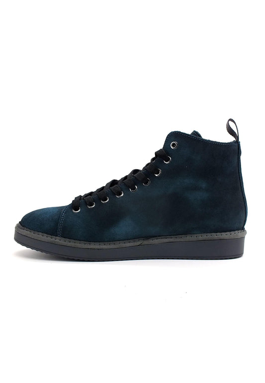 PAN CHIC Ankle Boot Sneaker Pelo Uomo Blu Cobalt P01M1400200300 - Sandrini Calzature e Abbigliamento