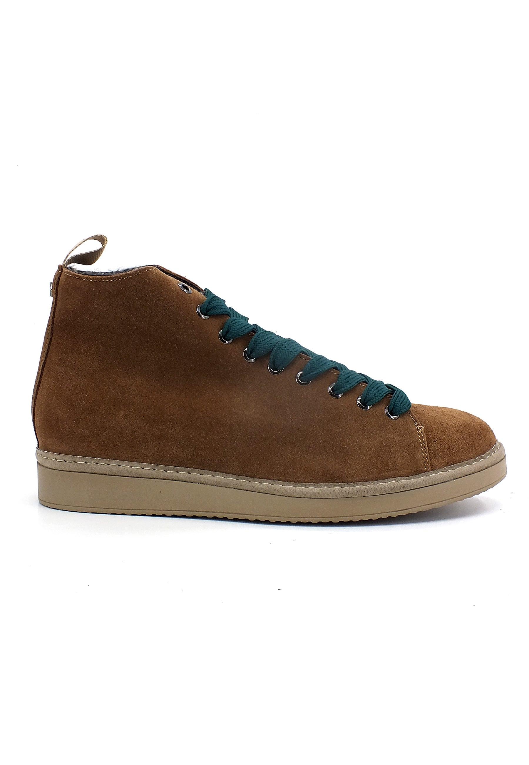 PAN CHIC Ankle Boot Sneaker Pelo Uomo Toffee Petrol P01M1400200006 - Sandrini Calzature e Abbigliamento