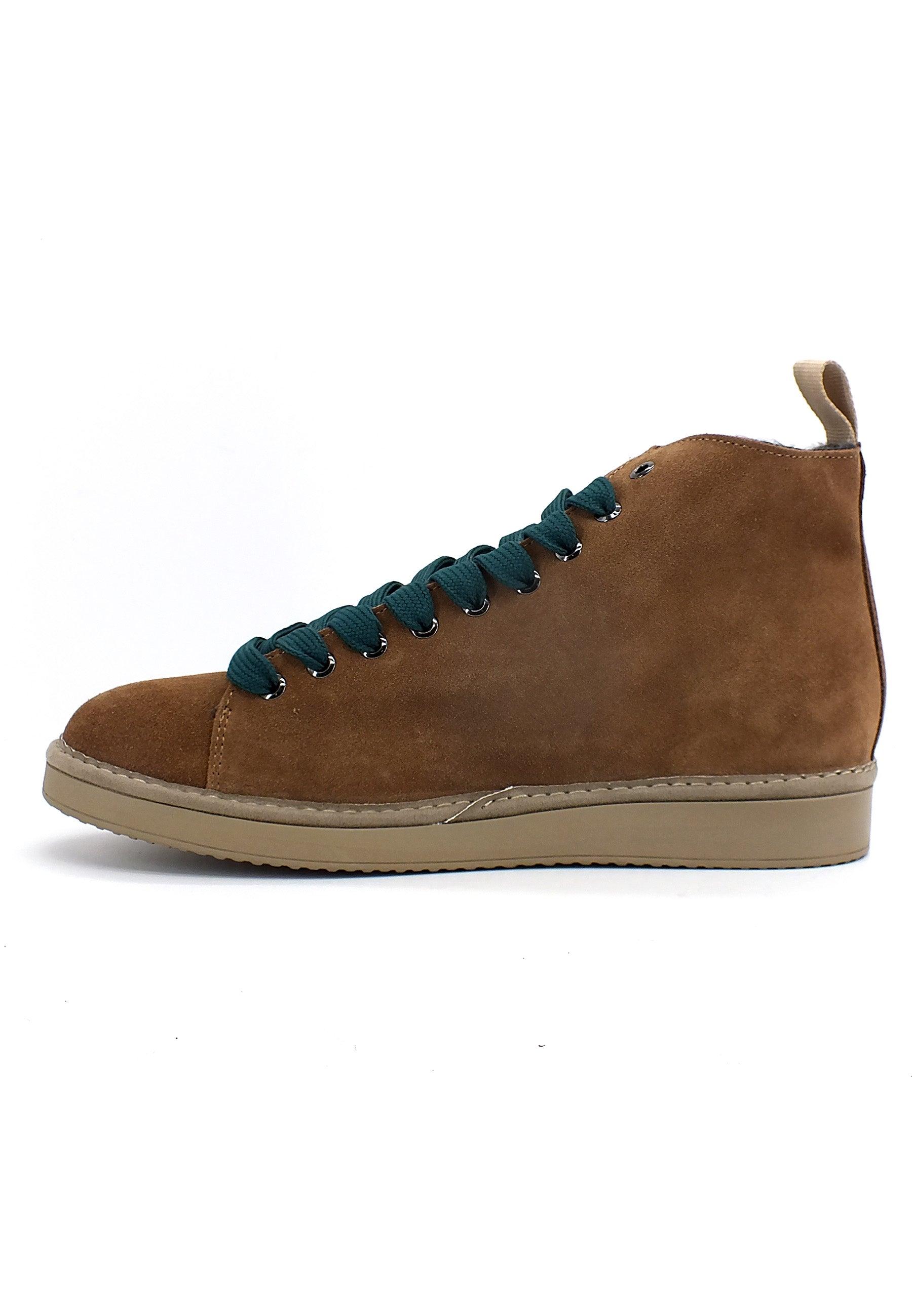 PAN CHIC Ankle Boot Sneaker Pelo Uomo Toffee Petrol P01M1400200006 - Sandrini Calzature e Abbigliamento