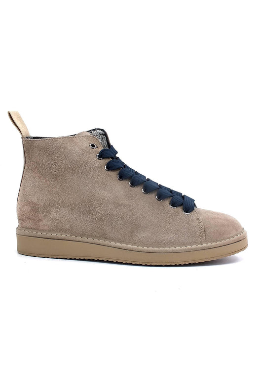 PAN CHIC Ankle Boot Sneaker Pelo Uomo Walnut Cobalt P01M1400200006 - Sandrini Calzature e Abbigliamento