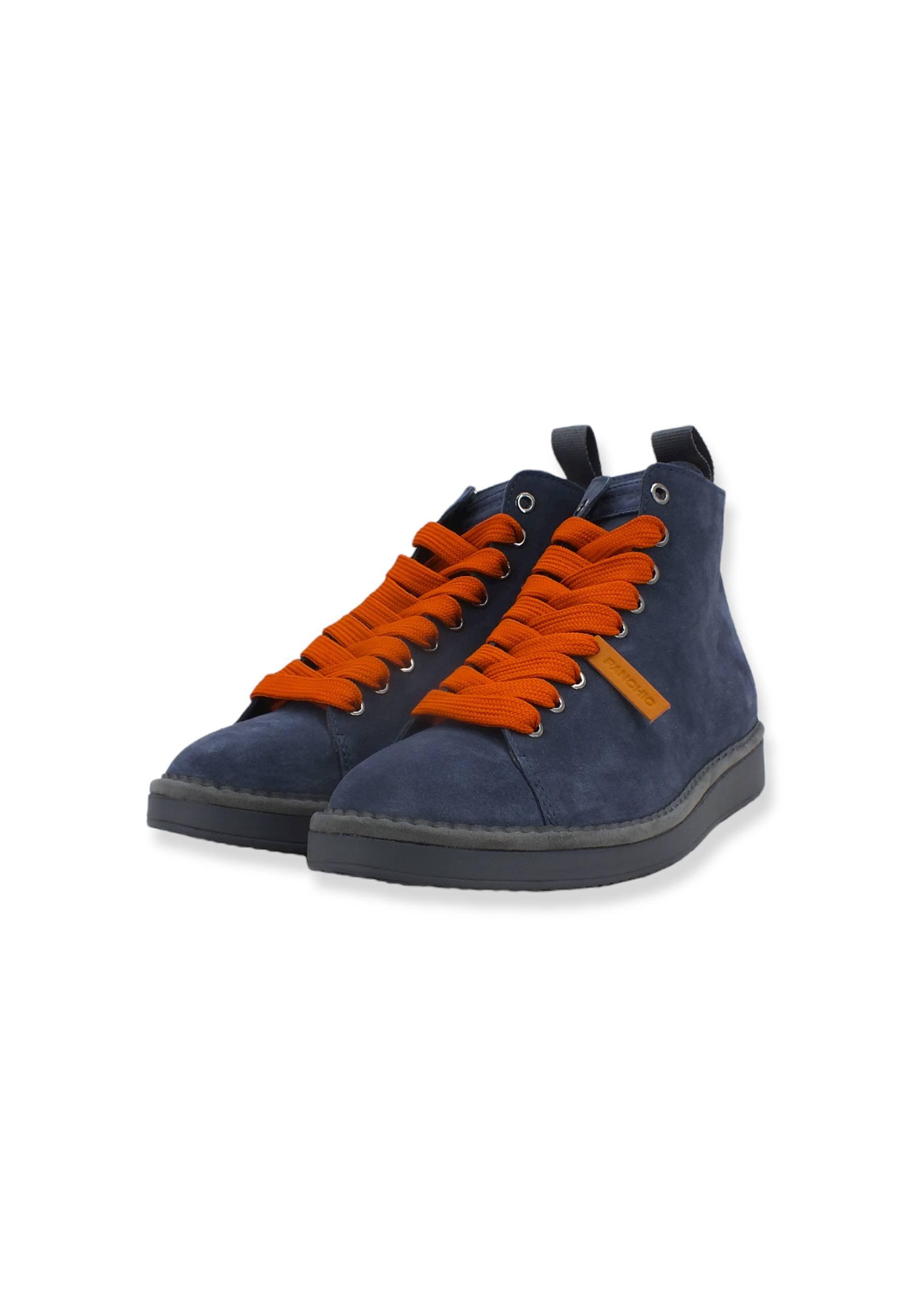 PAN CHIC Ankle Boot Sneaker Uomo Dark Blu Burnt Orange P01M1400200005 - Sandrini Calzature e Abbigliamento