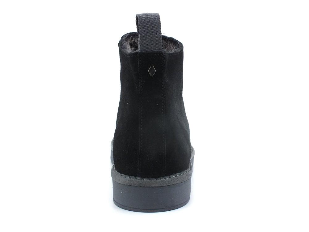 PAN CHIC Ankle Boot Suede Sneaker Pelo Black Grey P01M1400200006 - Sandrini Calzature e Abbigliamento