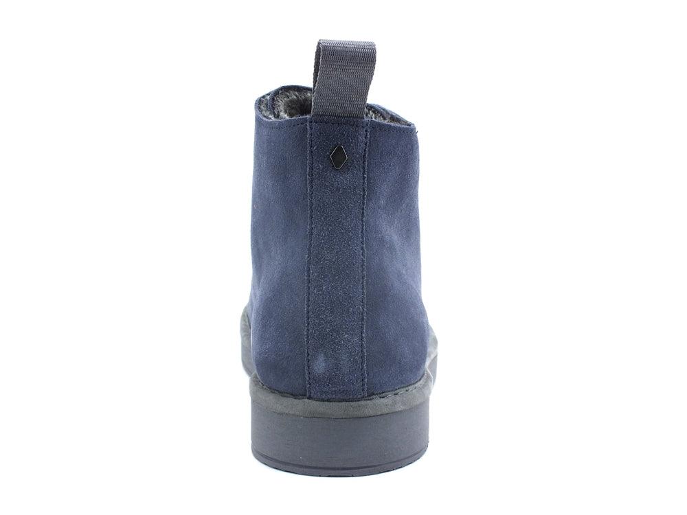 PAN CHIC Ankle Boot Suede Sneaker Pelo Blue Amber P01M1400200006 - Sandrini Calzature e Abbigliamento