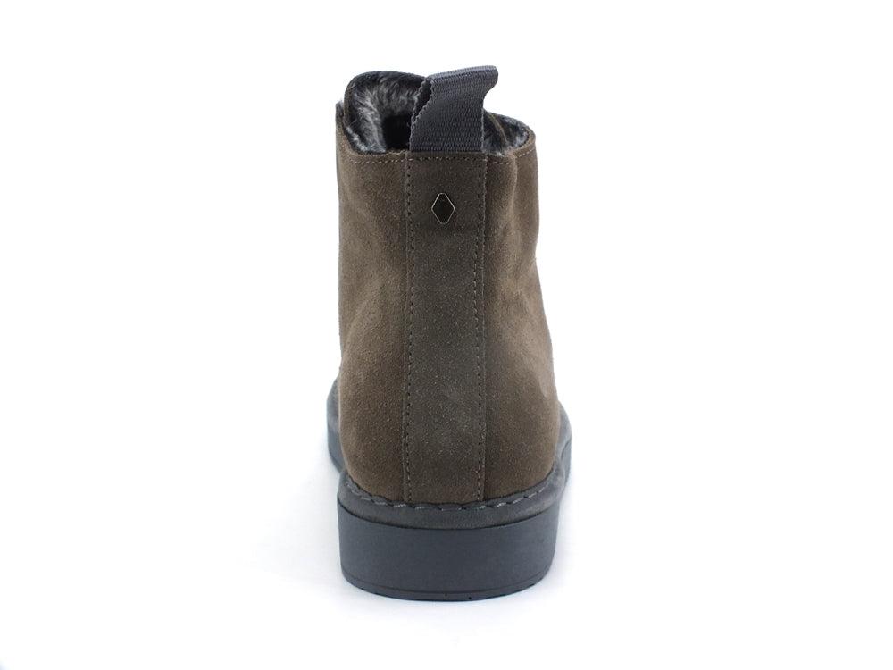 PAN CHIC Ankle Boot Suede Sneaker Pelo Brown Stone Azure P01W1400200006 - Sandrini Calzature e Abbigliamento