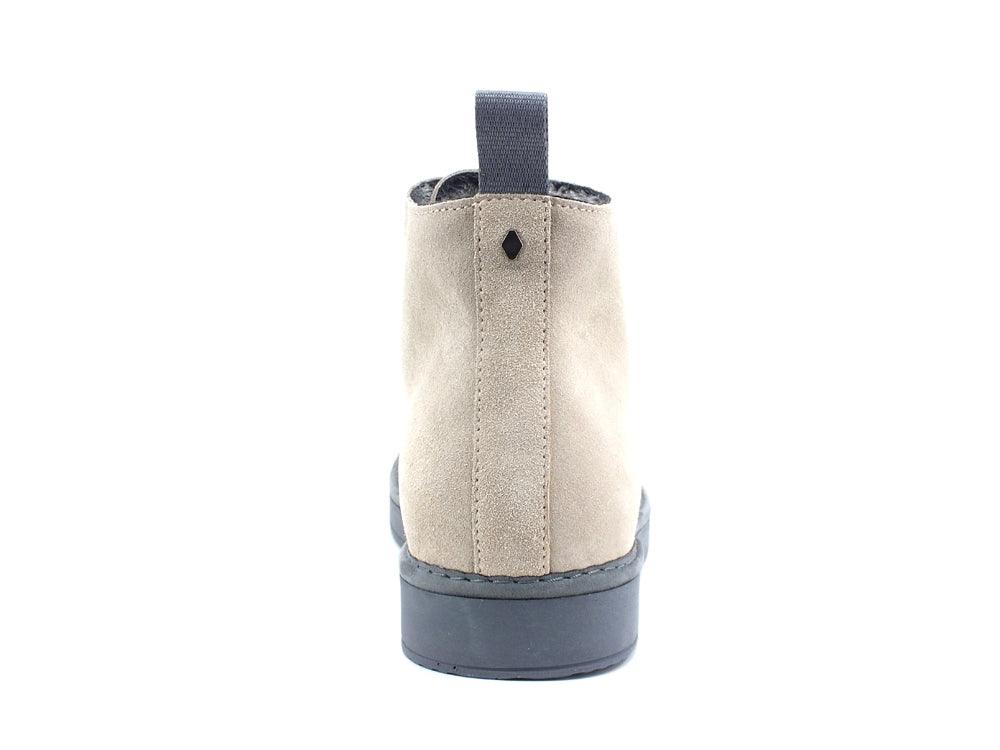PAN CHIC Ankle Boot Suede Sneaker Pelo Dove Grey Cocoa P01M1400200006 - Sandrini Calzature e Abbigliamento