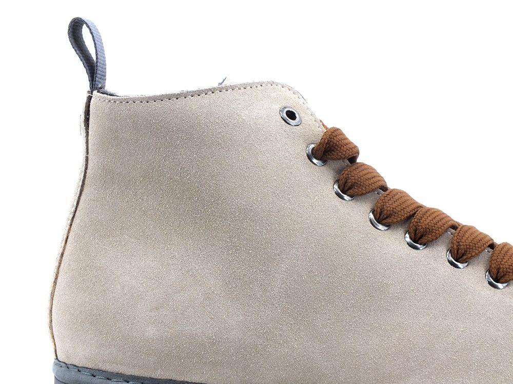 PAN CHIC Ankle Boot Suede Sneaker Pelo Dove Grey Cocoa P01M1400200006 - Sandrini Calzature e Abbigliamento
