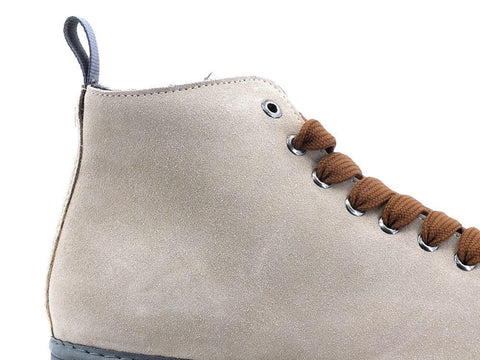 PAN CHIC Ankle Boot Suede Sneaker Pelo Dove Grey Cocoa P01M1400200006 - Sandrini Calzature e Abbigliamento