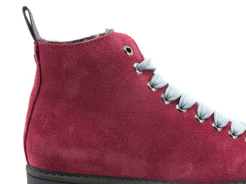 PAN CHIC Ankle Boot Suede Sneaker Pelo Dry Rose Azzurro P01W1400200006 - Sandrini Calzature e Abbigliamento