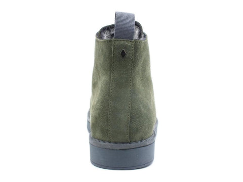PAN CHIC Ankle Boot Suede Sneaker Pelo Green Amber P01M1400200006 - Sandrini Calzature e Abbigliamento