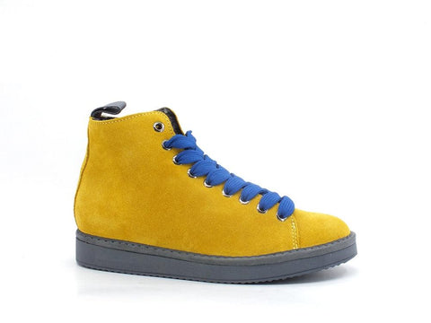 PAN CHIC Ankle Boot Suede Sneaker Pelo Yellow Electric Blue P01W1400200006 - Sandrini Calzature e Abbigliamento