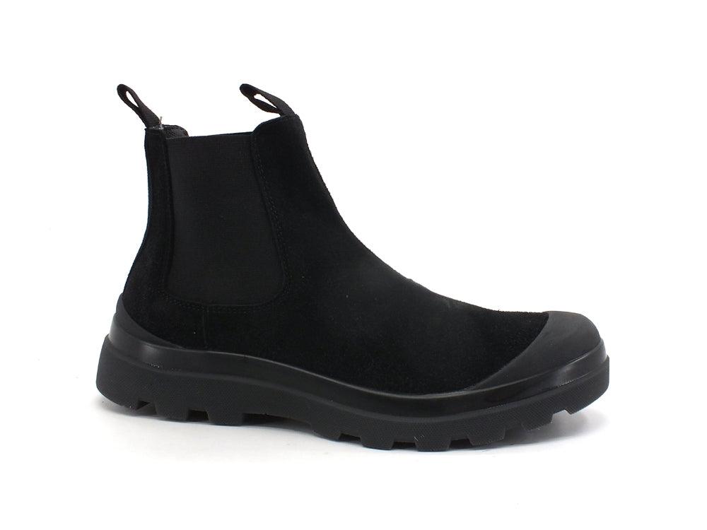 PAN CHIC Beatle Boot Suede Stivaletto Elastici Black P03W1900300005 - Sandrini Calzature e Abbigliamento