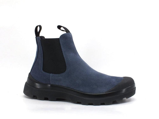 PAN CHIC Beatle Boot Suede Stivaletto Elastici Blue Black P03W1900300005 - Sandrini Calzature e Abbigliamento