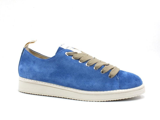 PAN CHIC Sneaker Low Cut Lace Suede Uomo Light Blue Dovegrey P01M14001S8 - Sandrini Calzature e Abbigliamento