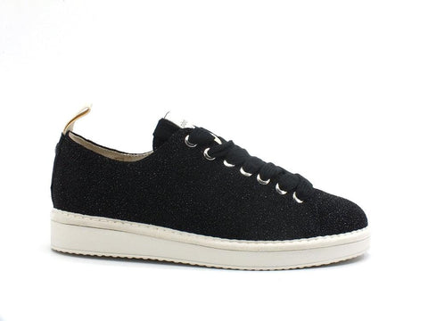 PAN CHIC Sneaker Low Cut Sneaker Glitter Donna Black P01W14001S9 - Sandrini Calzature e Abbigliamento