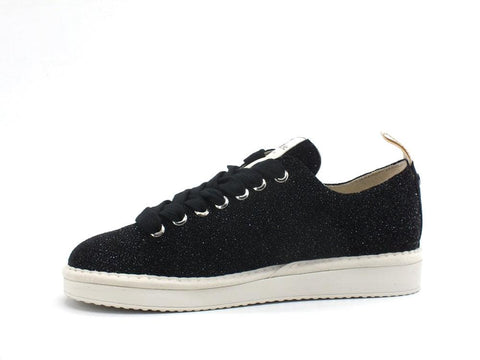 PAN CHIC Sneaker Low Cut Sneaker Glitter Donna Black P01W14001S9 - Sandrini Calzature e Abbigliamento