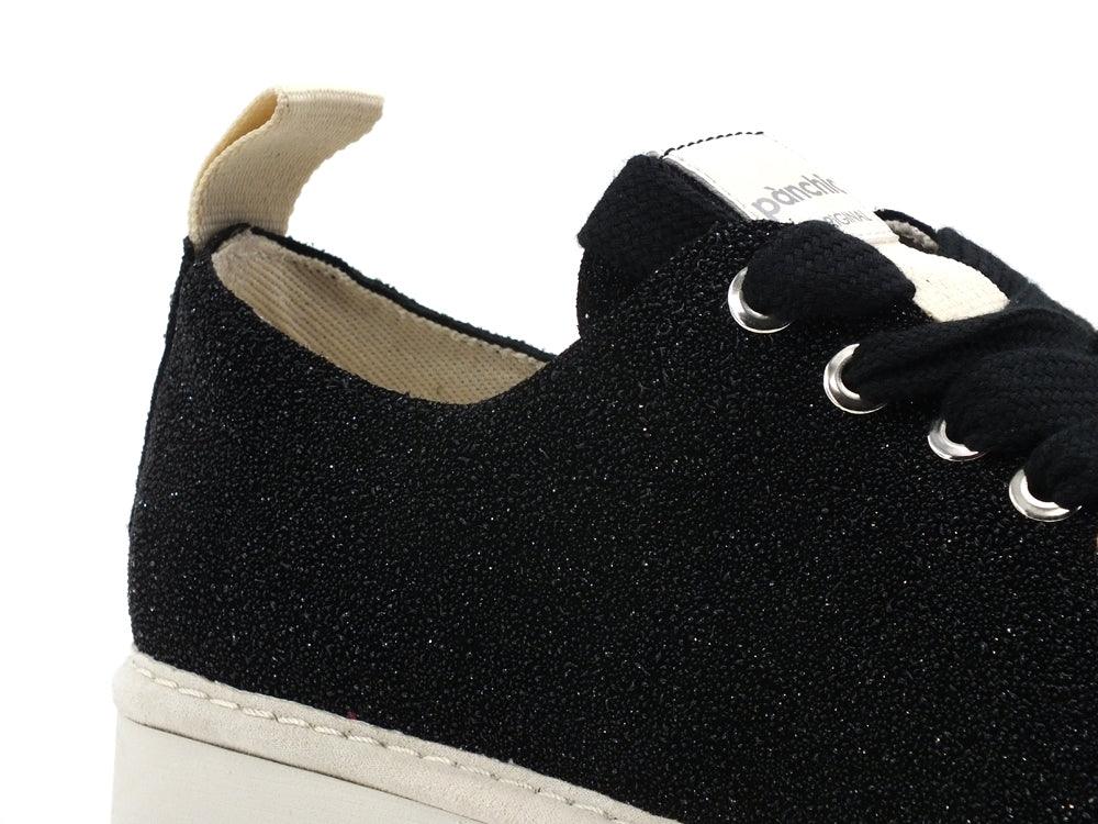 PAN CHIC Sneaker Low Cut Sneaker Glitter Donna Black P01W14001S9 - Sandrini Calzature e Abbigliamento