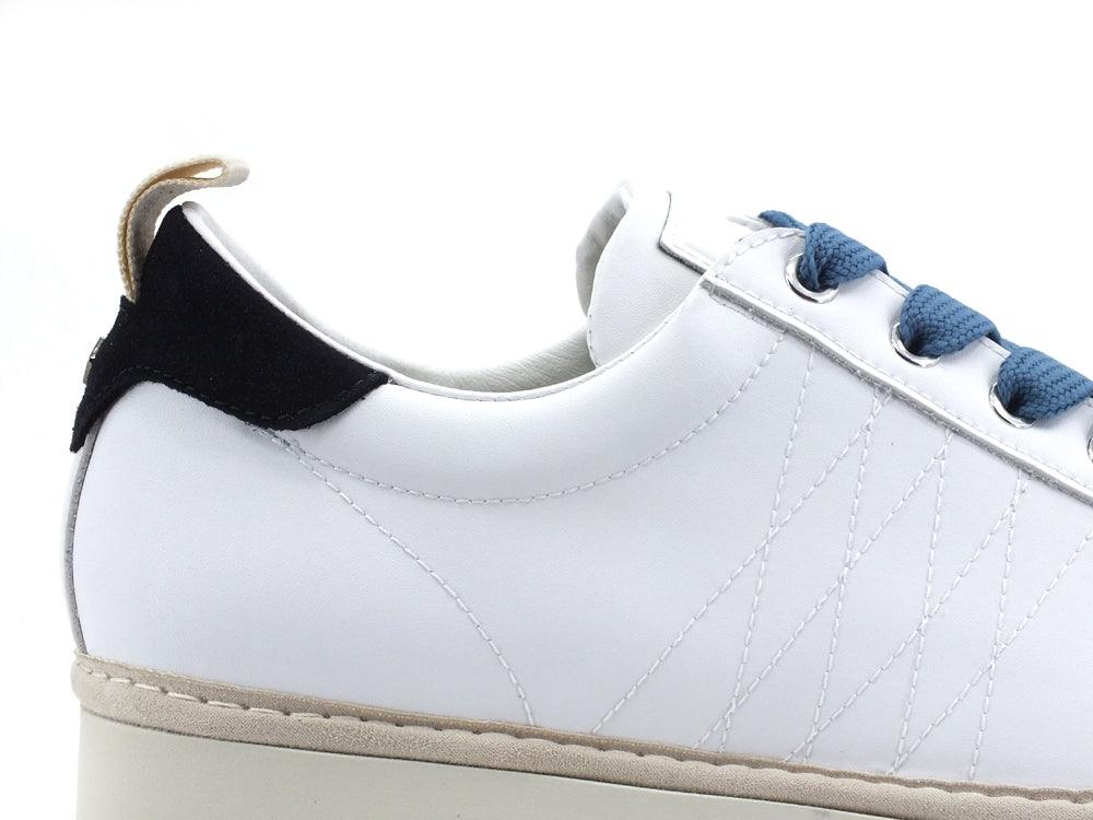 PAN CHIC Sneaker Pelle Lace - Up White Denim P01M1600100183 - Sandrini Calzature e Abbigliamento