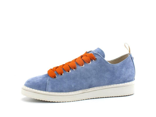 PAN CHIC Sneaker Pelle Suede Lace - Up Blue Blizzard Burnt P01M1400100209 - Sandrini Calzature e Abbigliamento