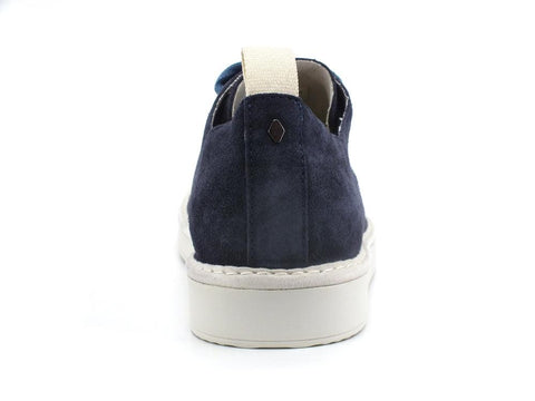 PAN CHIC Sneaker Pelle Suede Lace - Up Graphic Blue Denim P01M1400100209 - Sandrini Calzature e Abbigliamento