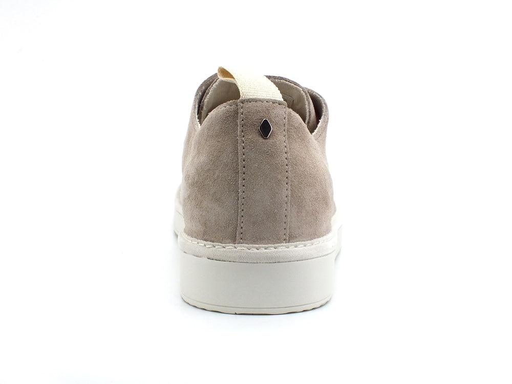PAN CHIC Sneaker Pelle Suede Lace - Up Taupe Red P01M1400100209 - Sandrini Calzature e Abbigliamento