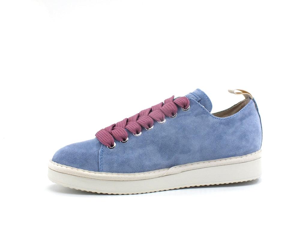 PAN CHIC Sneaker Suede Blue Blizzard Brownrose P01W1400100209 - Sandrini Calzature e Abbigliamento